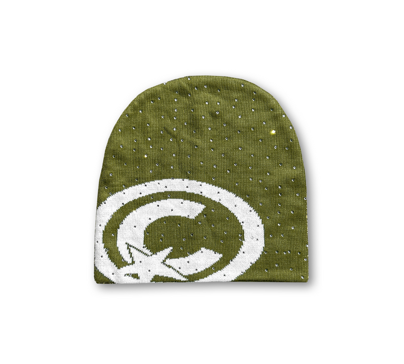 Green CLAIRVOYANT Logo Beanie