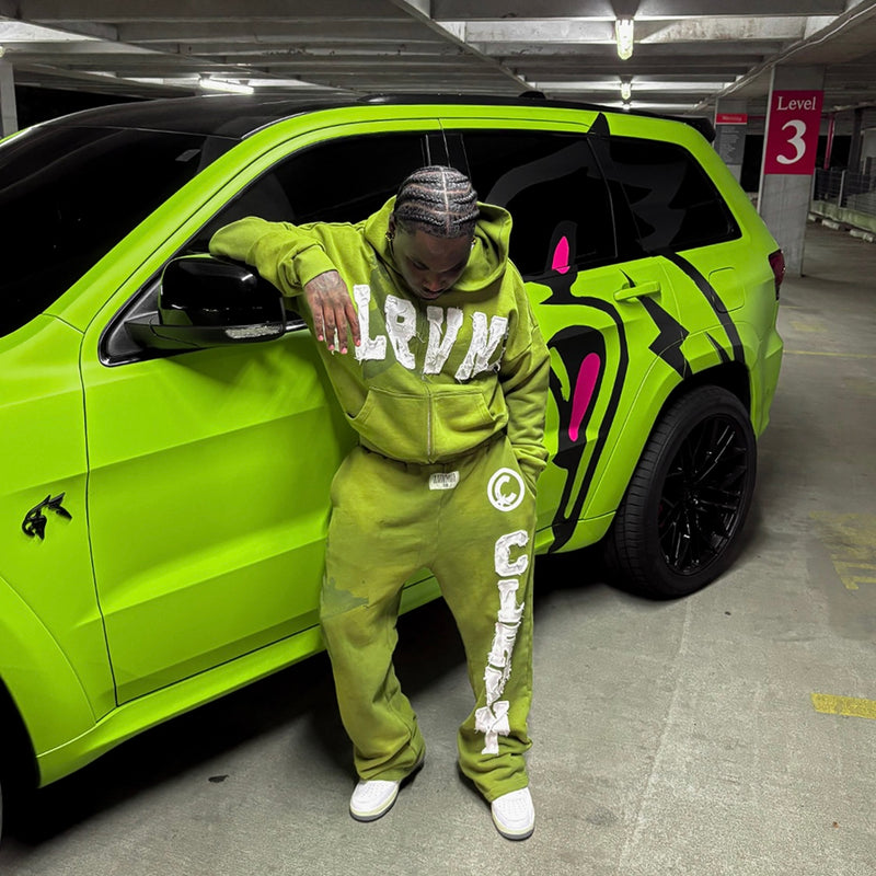 Green CLRVNT Sweatpants