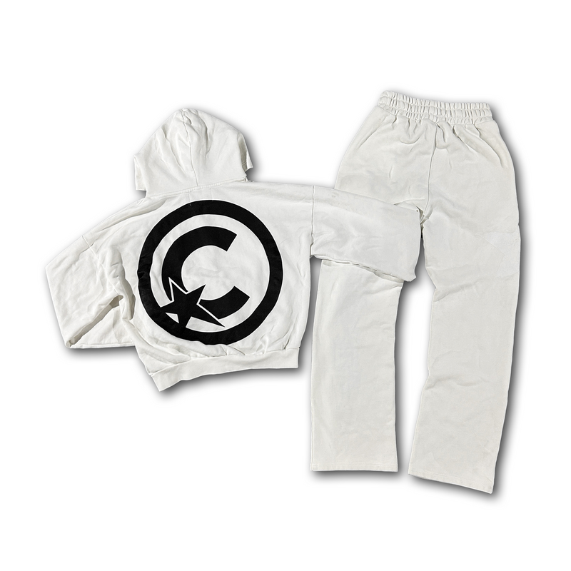 The White CLRVNT Sweatsuit (1 of 1)