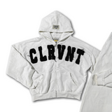 The White CLRVNT Sweatsuit (1 of 1)