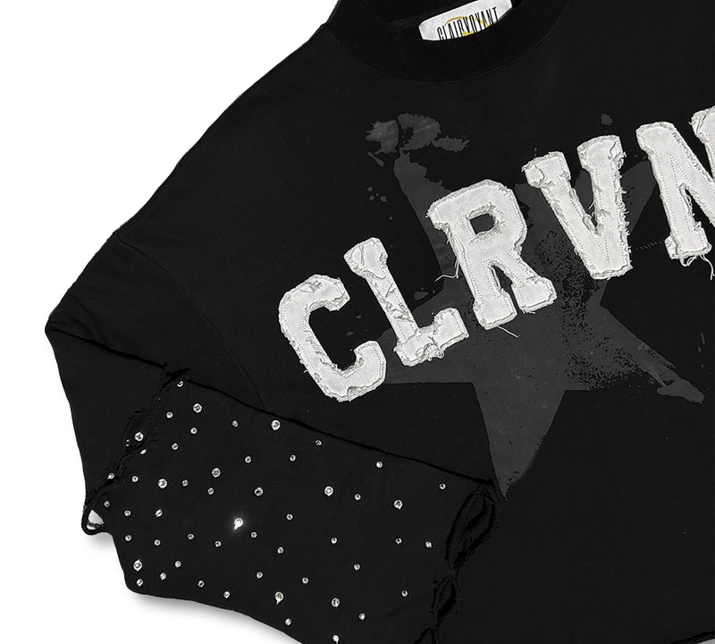 Black CLRVNT Long-Sleeve Shirt