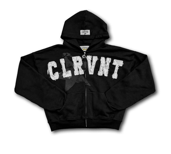 Black CLRVNT Hoodie
