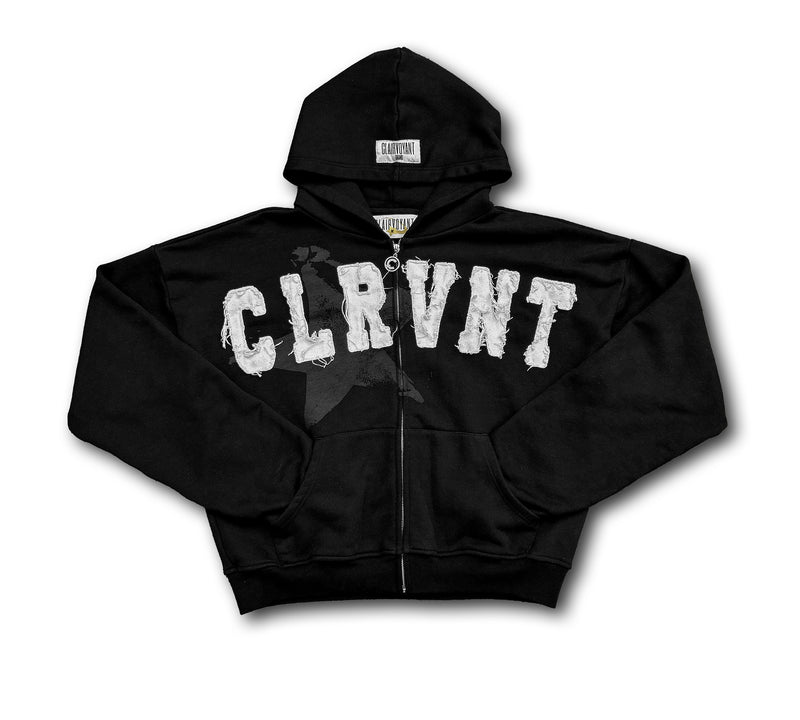 Black CLRVNT Hoodie