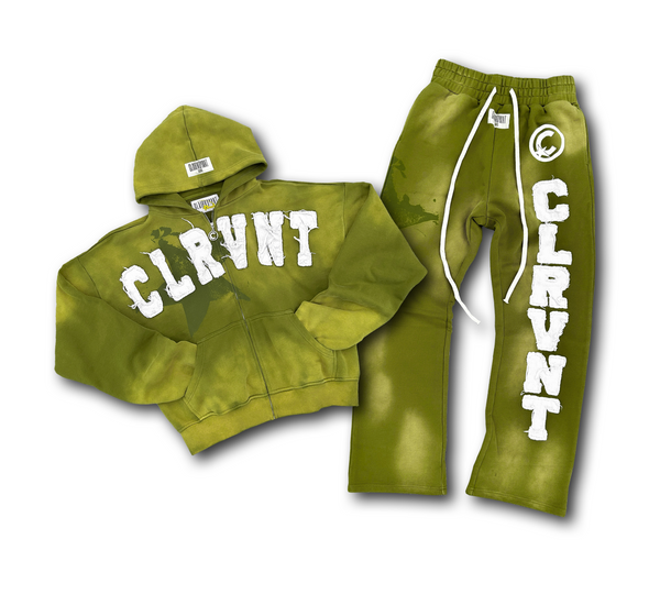 Green CLRVNT Sweatsuit Bundle