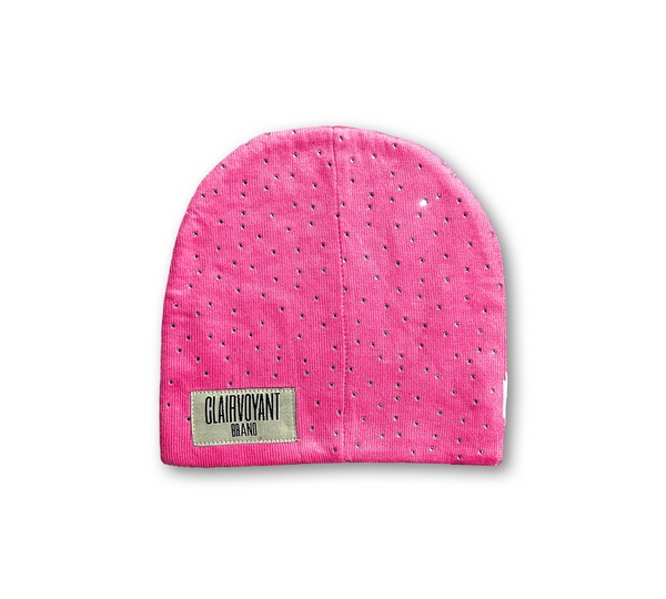 Pink CLAIRVOYANT Logo Beanie