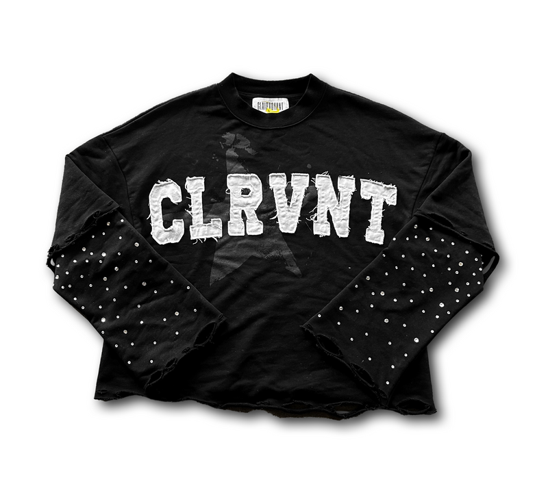 Black CLRVNT Long Sleeve Shirt