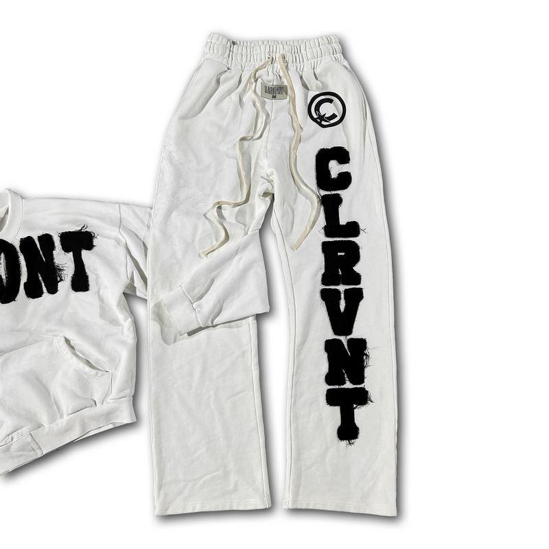 The White CLRVNT Sweatsuit (1 of 1)