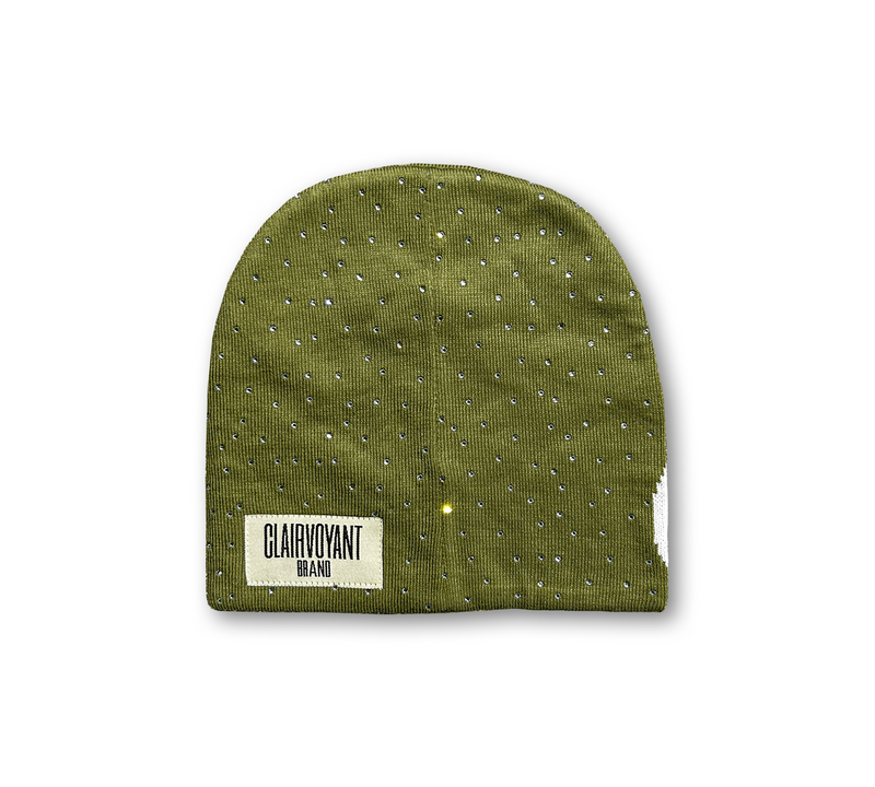 Green CLAIRVOYANT Logo Beanie