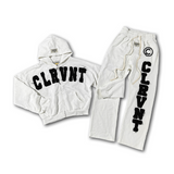 The White CLRVNT Sweatsuit (1 of 1)